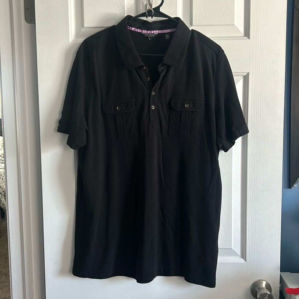 Ted Baker London Men’s Polo Buckle Sleeve Size 6 (XL)